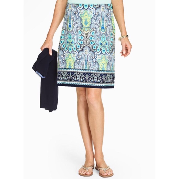 Talbots Mykonos Paisley Skirt - Picture 5 of 15